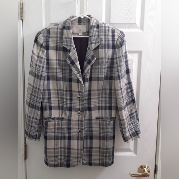 EXPRESS Plaid Women's Blazer - Picture 1 of 10